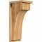 Ekena Millwork Huntington Rough Sawn Corbel w/Backplate, Western Red Cedar, 8"W x 10"D x 22"H COR08X10X22HUN01RWR - alternate 1